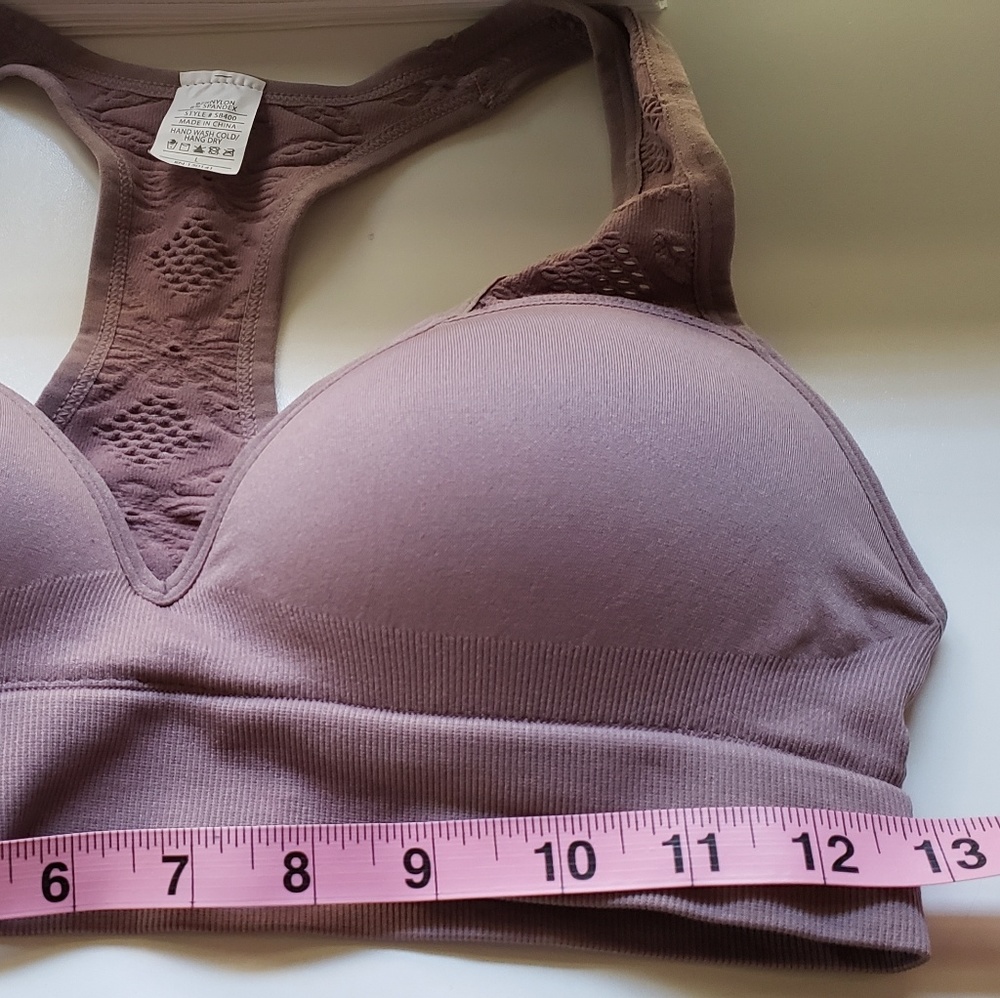 Push Up Bra Women's Yoga Crop Top Sports - Picture 4 of 4